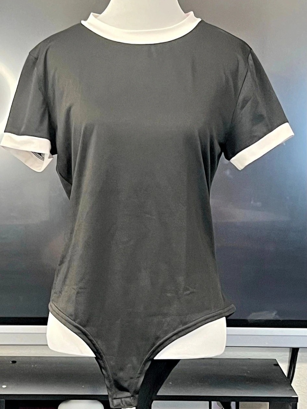 Black & White Bodysuit Size XL Like New